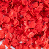 1200Pcs Artificial Flowers Rose Petals - Silk Flower Petals Fake Red Roses For Bridesmaid Gifts Anniversary Party Room Decorations Wedding Decor Bridal Shower Accessories Proposal Engagement Bulk