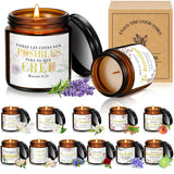 12 Jars Christian Religious Scented Candle 3.5Oz Catholic Bible Verses Candle For Women Easter Birthday Thank You Gifts For Employee Inspirational Coworkers Gifts(Español)