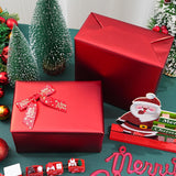 Metallic Red Wrapping Paper Roll With Cut Lines - Solid Red Holiday Gift Wrap For Graduation, Christmas, Birthdays, Baby Shower, Wedding - 17.5 In X 33 Ft (48 Sq. Ft), Easy To Cut