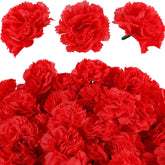 140 Pcs Marigold Flower Head Mexican Artificial Marigold Flowers Halloween Flower Day Of The Dead Decoration For Diwali Indian Decor Diy Wreath Garland Craft(2 Inch,Red)