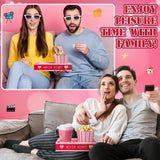 20 Pcs Valentine'S Day Movie Night Supplies Galentines Movie Night Paper Snack Trays Popcorn Candy Holder Snack Boxes Cardboard Food Holder Trays