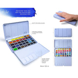 Extra Fine Watercolor Set 35 Full Pans (2.5Ml), Artist-Grade, High-Pigment, Vibrant & Lightfast Colors In Durable Metal Case, Art Supplies By Nevskaya Palitra