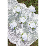 Men Boutonniere For Wedding Single Groom Groomsmen Artificial Rose Flowers Boutonniere For Wedding Prom Homecoming