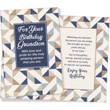 Grandson Birthday Card - Large Card Opens To 10" X 7.75" - Made In Chicago - Perfect Design & Message - Premium Envelope & Sturdy Mailer 95789