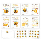 Bee Valentines Day Cards Gifts For Kids School, 24 Pack Bee Valentine Classroom Exchange Cards For Boys Girls