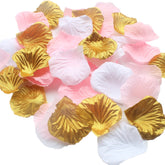 1200Pcs Mixed Pink Gold White Wedding Flower Centerpieces Artificial Flower Table Confetti Scatters Flower Girl Basket Filler Aisle Decor Favor