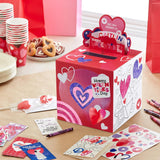 Hallmark DIY Pop Up Valentine's Day Mailbox with Cards and Stickers for Classroom Exchange
