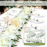 Artificlal Flowers Wedding Arch Flowers For Decoration,2Pcs/Pack 21.6"*11.8"*4.8" Artifical Flower Centerpleces For Tables,Fake Flower Panels For Home Decoration