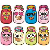 48 Pack Valentines Day Cards - 8 Styles Happy Valentine’S Day Mason Jar Cards With Treat Bags For Classroom Valentines Exchange, School Gift Exchange & Party Favors