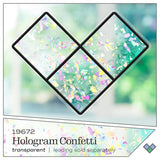 Gallery Glass Hologram Confetti Stained Glass Glitter Finish Paint, Perfect for Easy to Apply DIY Arts and Crafts, 19672