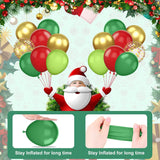 Christmas Balloon Garland Kit, Red Green Christmas Balloon Arch Kit With Metallic Gold Balloons Star Candy Cane Christmas Foil Balloon For Christmas Party Decorations New Year Party Supplies