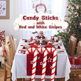 8Pcs Inflatable Candy Canes For Christmas Decorations,35 Inch Candy Sticks With Red And White Stripes,Large Candy Canes