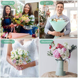 Wedding Bouquet Holder Bridal Bouquet Holders For Artificial Flowers Foam Bouquet Holder Handle For Weddings Flower Arrangement Gardening Supplies (10 Pieces)