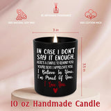 Valentines Day Gifts For Her Him - Long Lasting Vanilla Lavender Candle 10 Oz - Romantic Anniversary Wedding Birthday Valentines Gifts For Women Men, Girlfriend Boyfriend Gift Ideas
