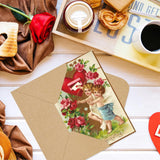 44 Packs Vintage Valentine'S Day Greeting Cards Retro Cupid Rose Heart Blank Note Cards With Envelopes And Stickers For Wedding Anniversary Birthday, 11 Designs, 4 X 6 Inch