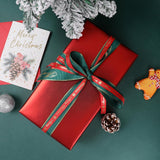 Matte Metal Red Wrapping Paper, Solid Color Paper-2 Roll,17 Inches X 32.8 Feet Per Roll,Gift Wrapping Paper, Perfect For Wedding,Valentine'S Day, Birthday,Baby Shower,Diy Bouquet