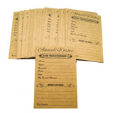 Retirement Well Wish And Advice Cards Pack Of 50 Rustic Kraft Retired Ideas Supplies And Decoration Happy Retiree Celebration Gift Bucket List Wish Funny Officially Retired