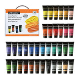 Acrylic Paint Set,36 Colors 0.74 Oz/22Ml Tubes,Highly Pigment Art Paints For Canvas,Wood,Fabric,Paper, Giftable Choice For Artists,Beginner To Pro (36 Colors)