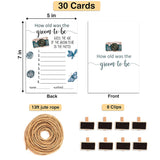 Bridal Shower Games - How Old Was The Groom-To-Be Card Game - Wedding Shower Games - Groomsman Party Supplies Decorations - Bachelor/Engagement Party Favor(01)