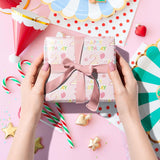 2St Birthday Wrapping Paper Roll - Pink Happy Birthday With Balloon Gift Wrap Sheets For Kids Girls Baby Shower Party Decoration Celebration Total 28.5Sq.Ft