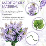 10 Pcs 24 Artificial Lilac Flowers Purple Fake Delphinium Antirrhinum Stem Real Touch Faux Purple Lilac Flower Arrangements For Vase Table Centerpieces Wedding Bouquet Home Decoration