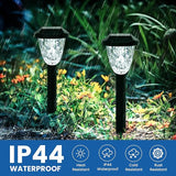 8 Pack Solar Pathway Lights Waterproof Auto On Off Outdoor Garden Walkway Lights
