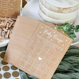 Kate Aspen Kraft Baby Shower Game Set, Set of 50 Advice Cards & DIY Baby Shower Scratch Off Game, Girl, Boy or Gender Neutral Boho Baby Shower Decorations