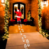Reusable Santa Foot Stencil A4 Size 2Pcs – Elf Christmas Decoration, Santa Footsteps, Santa Claus Boot Stencil For Holiday Festive Home Décor