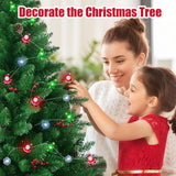 Christmas Lights Santa Snowflake Christmas Tree String Lights, 30 Leds 10Ft Battery Powered, Christmas Decorations Xmas
