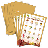 Thanksgiving Scavenger Treasure Hunt Game- Fall Pumpkin Party Games Cards, Autumn Activities For Adults, Holiday Hunt For Friends, Thanksgiving Party Supplies Decorations(30 Pack)-01