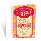 Daughter Mother'S Day Card, Made In America, Eco-Friendly, Packaged In Protective Mailer, Thick Card Stock With Premium Envelope 5In X 7.75In
