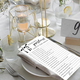 Black Bow Wedding Shower Games, Twenty Questions Wedding Games For 25 Guests, Engagement Bridal Shower Party Cards, Engagement & Bridal Party Supplies-4X9 Inch-A38