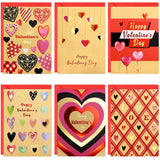 24Pcs Valentines Day Cards For Adults Valentine With Envelopes And Stickers Gold Foil Kraft Heart Love Happy Valentine'S Day Message Inside 5.2X3.7 Inch