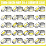 20 Pcs Eid Mubarak Candles Muslim,Islam Meditation,1 Ounce Ramadan Scented Wax Candles,Allah Assorted Scent Gift For Family Wedding Holiday Celebration Party Supplies (White Gold)