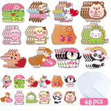 48 Pack Valentines Day Cards For Kids School Large Cartoon Cards With Tattoo Stickers And Envelopes For Boys Girls Classroom Exchange Gifts Activities