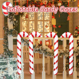 12 Pcs Inflatable Candy Canes For Christmas Decorations,Large Candy Sticks With Red And White Stripes,Candy Canes Balloo