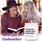 Godmother Proposal Gift, Godmother Gifts From Godchild, Will You Be My Godmother, Birthday Mothers Day God Mother Gifts- Handmade Lavender Godmother Candle(7Oz)