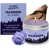Mansion Candle – Theme Park Scented Candles For Home With Peony, Violet, Plum, Leather, Aged Wood, Amber, Musk, Vanilla – Vegan Soy Wax, Made In Usa, Friend Birthday Gifts For Women