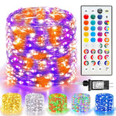 Led Halloween Fairy Lights Plug In, 200Led 66Ft Color Changing Fairy Lights With Remote, 9 Modes Led String Lights Indoo