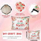 24 Pcs Christian Gifts For Women Bible Verse Makeup Bags Religious Reusable Tote Bags Employee Appreciation Gift Inspirational Canvas Tote Bulk Gifts For Friends Coworker Christmas