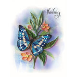 Thinking Of You Butterfly Card, 5In X 7In, Blank Inside, Envelope Included, Perfect For Birthdays, Thank You, Anniversaries