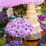 100 Pcs Hydrangea Artificial Flowers Bulk 7.48 Inch Artificial Hydrangeas With Removable Stems Faux Flowers Wedding Decor For Home Garden Party Decoration Diy Project (Lavender)