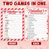 25 Players Valentine'S Party Games For Adults Kids Valentines Day Games Cards Valentines Parties Emoji Game Word Scramble Game With Answer Key For Boys Girls Family Office Large Groups Activities