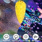 2 Pack 50 Led C6 Solar Outdoor Christmas Decorations, 8 Modes 23Ft Strawberry String Lights,Christmas Fairy Lights Opera