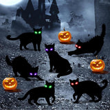 6PCS Black Cat Halloween Decorations Outdoor