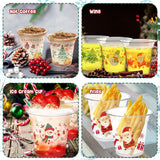 60 Pieces Christmas Clear Plastic Cups Christmas Disposable Plastic Cups Christmas Party Decorations Party Supply Plastic Cups Merry Christmas Party Supply For Beer