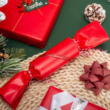 Shimmer Christmas Red Wrapping Paper Roll - 17 Inches X 33 Feet - Solid Color Pearly-Lustre Gift Wrap Birthday Wrapping For Baby Shower, Weddings, Christmas And Anniversaries