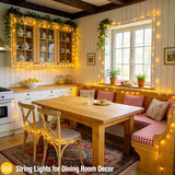 500 LED Christmas Lights Outdoor 173FT Warm White Twinkle String Lights for Holiday
