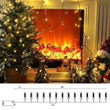 Battery Operated Christmas Lights - 2 Pack Total 16Ft 50Leds Battery String Lights With Timer For Home, Garden, Party, H
