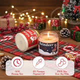 4 Pack Christmas Scented Candle, 3.5 Oz Handmade Winter Candles Mini Christmas Candle Set Soy Fir Wax Holiday Candles For Women Xmas Winter Holiday Gift